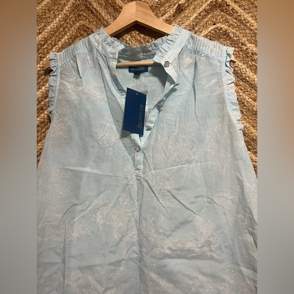 Biltmore Women's Sleeveless Ruffle Tank
Top,Light Blue,Size M,Brand New, NWT - Picture 2 of 9